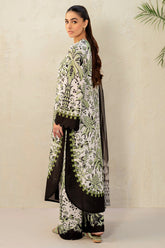 3-PC Unstitched Digital Printed Lawn By Jazmin | USE-9197